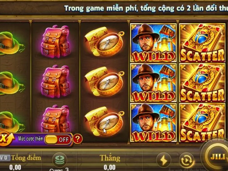 Trò chơi Slot 3D với đồ họa sống động, nhân vật hoạt hình và hiệu ứng đặc biệt